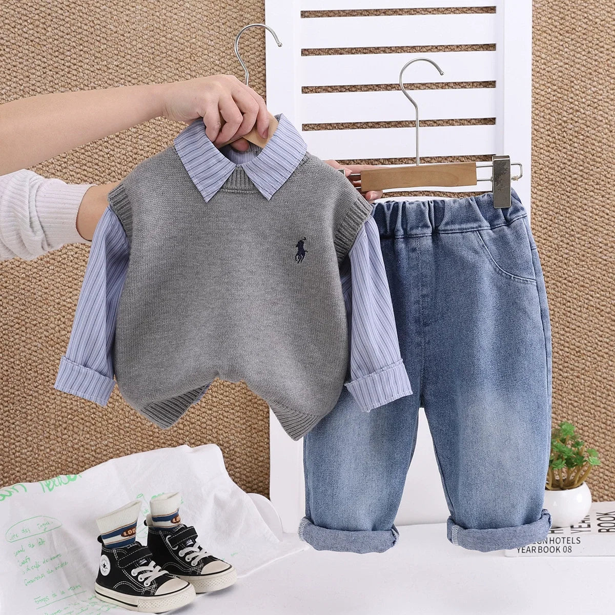 Conjunto Infantil 3 Peças Polo