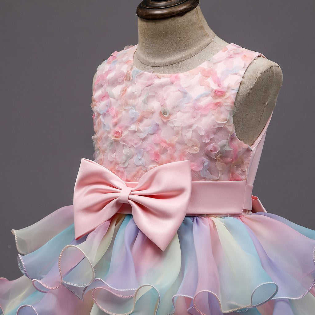 Vestido Infantil Camadas Colors