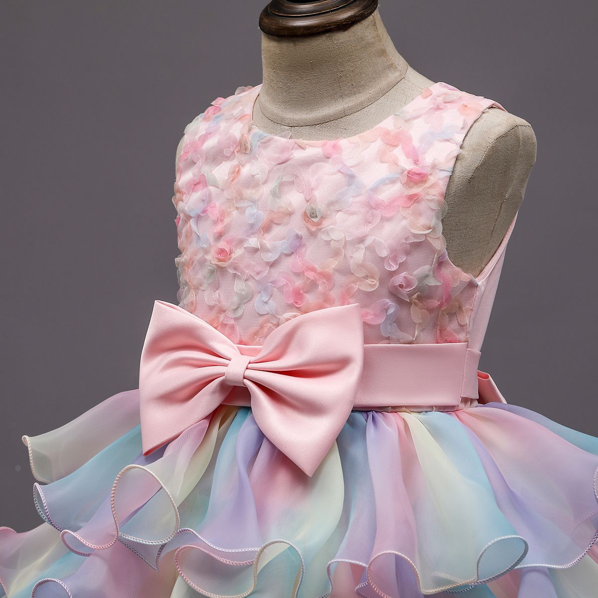 Vestido Infantil Camadas Colors