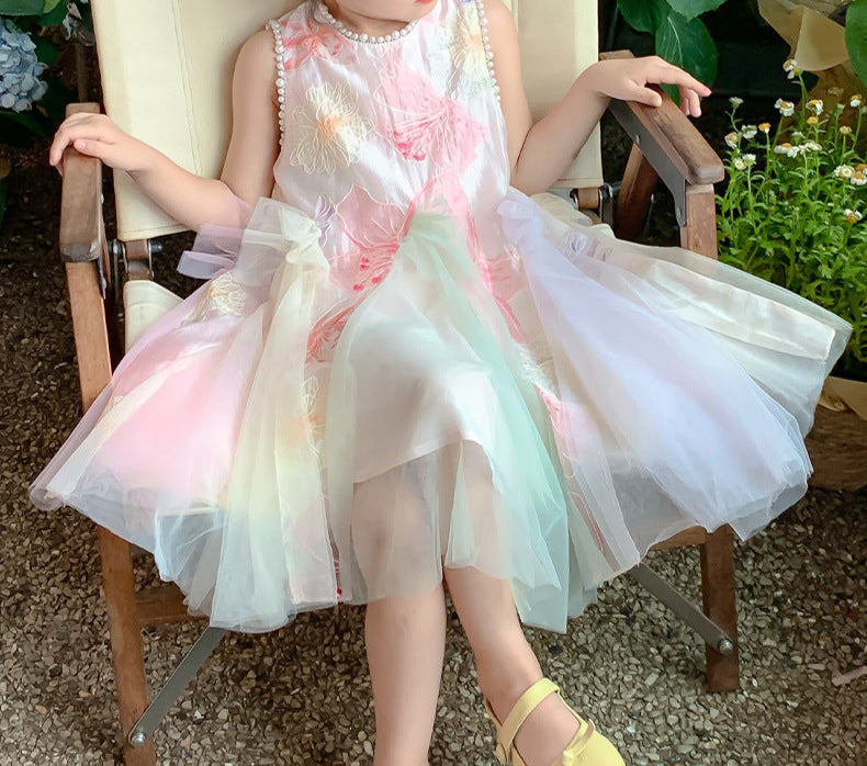 Vestido Infantil Floral Colors