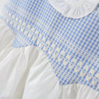 Vestido Infantil Azul Lacinhos