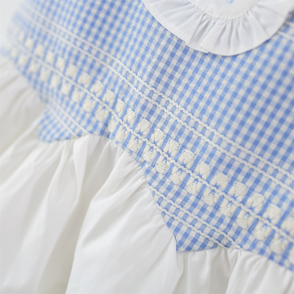 Vestido Infantil Azul Lacinhos
