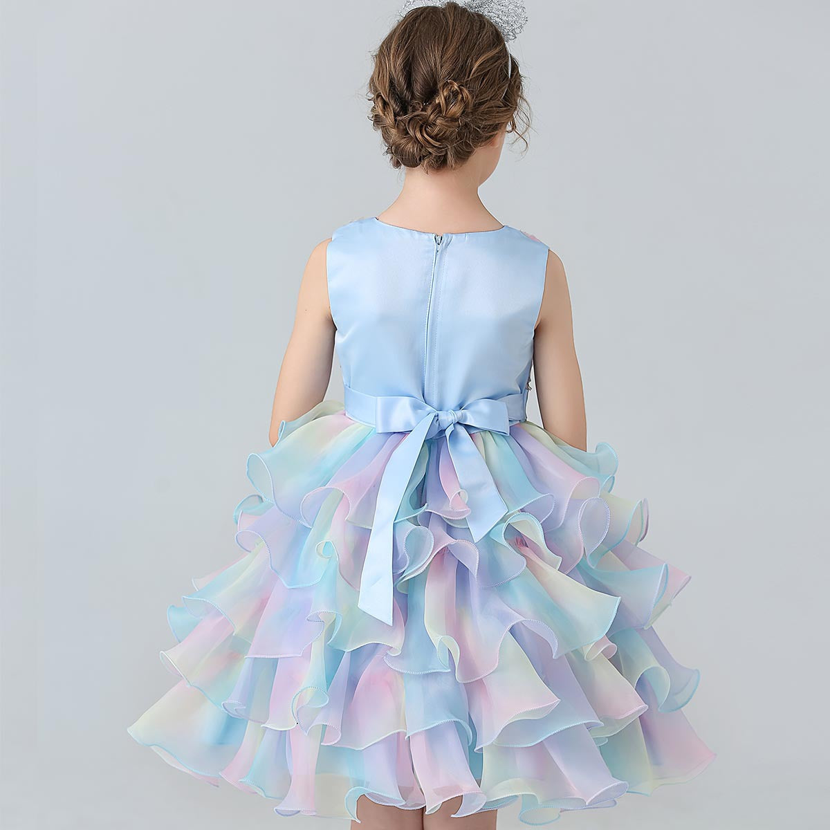 Vestido Infantil Camadas Colors