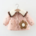 Casaco Infantil Feminino Flores