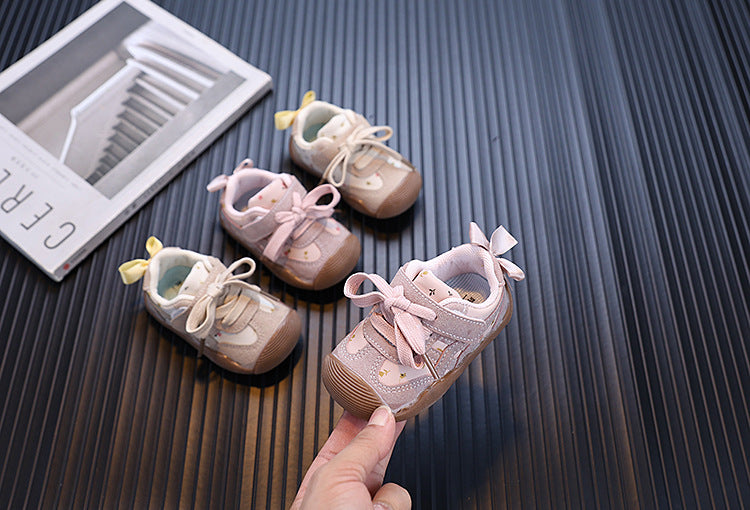 Tênis Infantil Feminino Florzinhas com Velcro