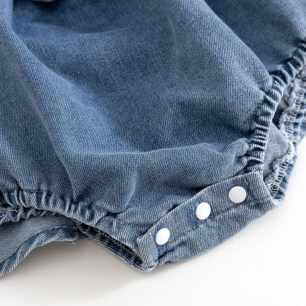 Vestido Infantil Jeans Moranguinho