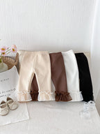 Calça Infantil Feminina Quentinha Barrinha de Tule