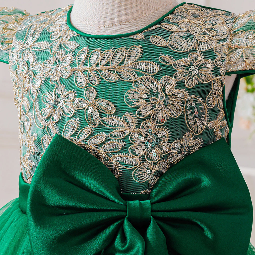 Vestido de Festa Infantil Renda e Laço