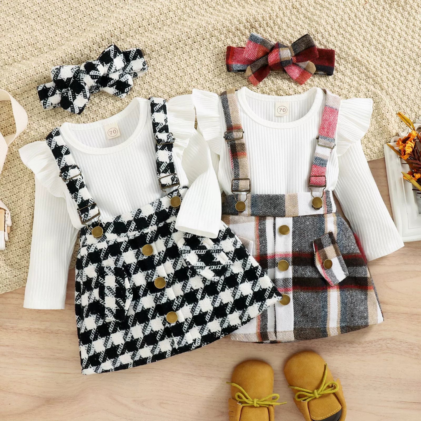Conjunto Infantil Inverno Xadrez