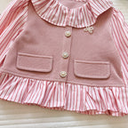 Conjunto Infantil Feminino Babadinhos Botões de Pérolas