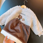 Conjunto Infantil Feminino Suéter + Saia