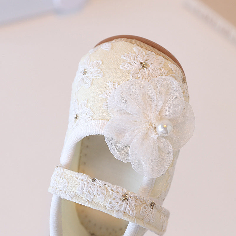 Sapato Infantil Feminino Renda Florzinha