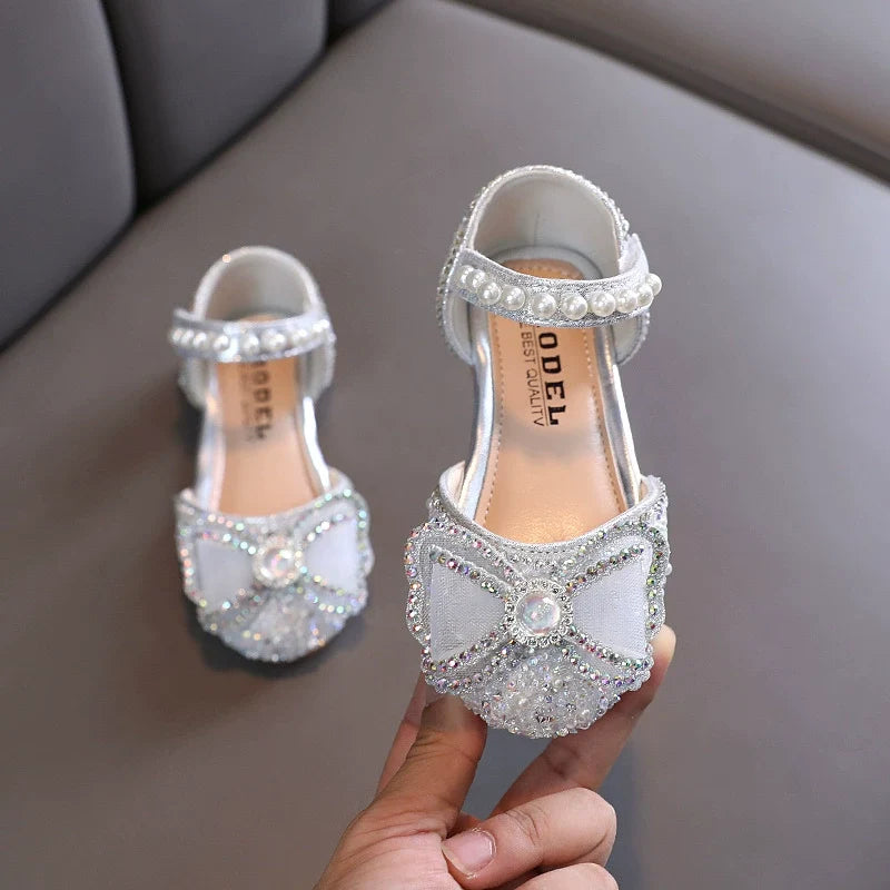 Sapato Infantil Feminino Lacinho Strass