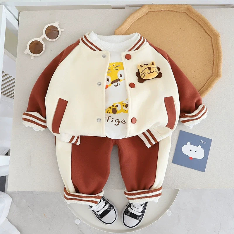 Conjunto Infantil Masculino 3 Peças Ursinhos