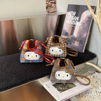 Bolsa Infantil Xadrez Gatinha