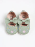 Sapato Infantil Floral Lacinho
