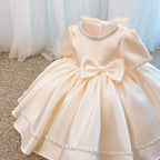 Vestido Infantil Pérolas Lacinho
