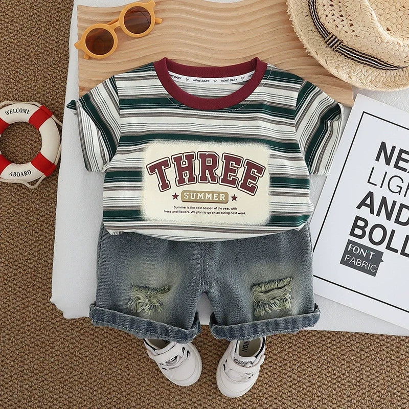 Conjunto Infantil Masculino Lístras THREE