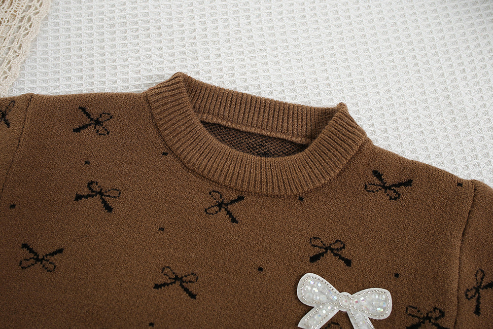 Conjunto Infantil de Tricô Lacinhos