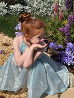 Vestido Infantil Azul Princesa