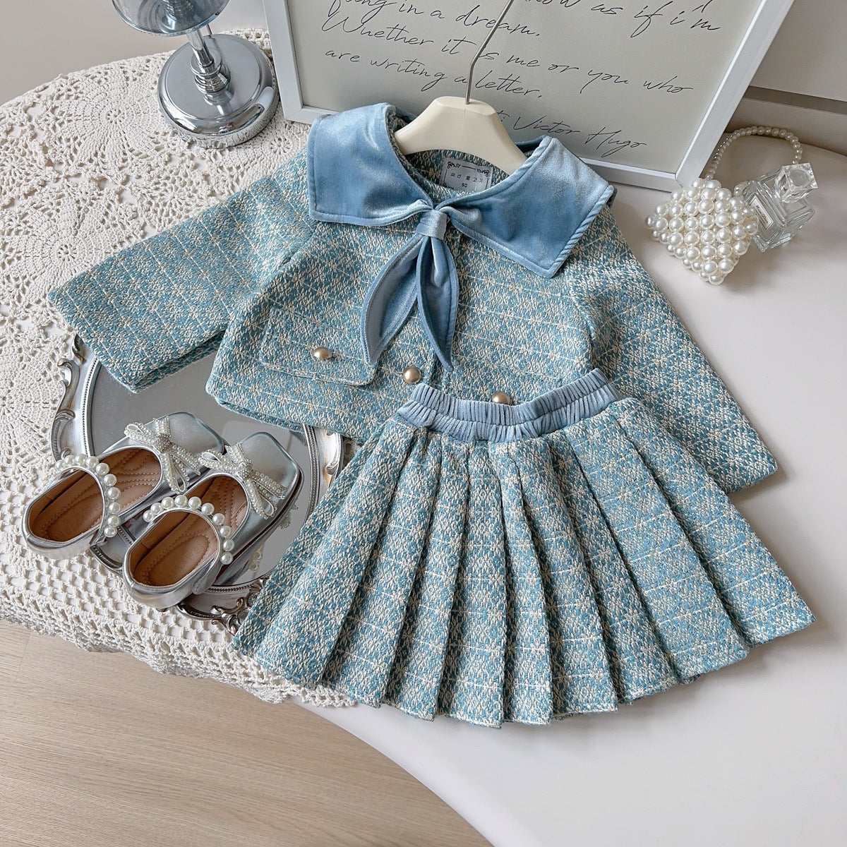 Conjunto Infantil Feminino Azul Boutique