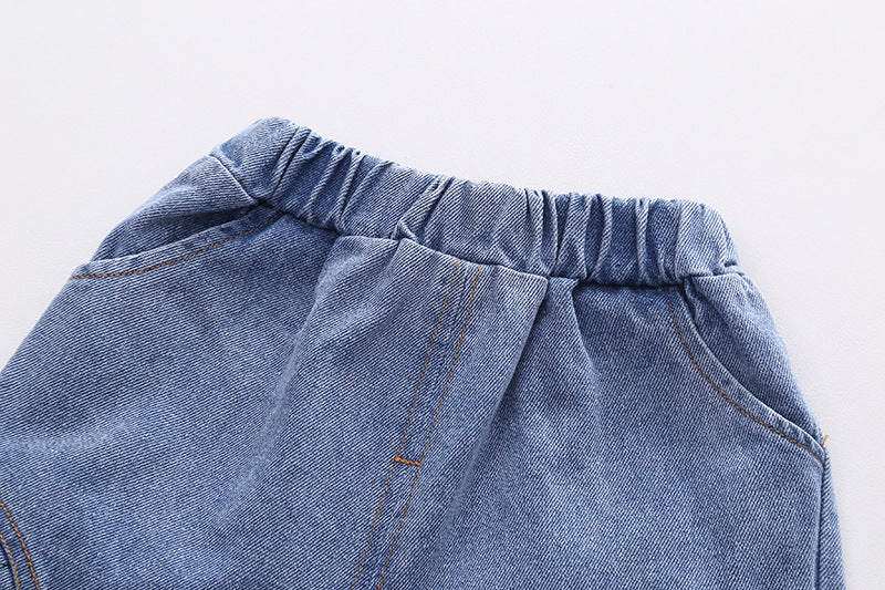 Conjunto Infantil Masculino 3 Peças com Colete de Tricô