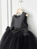 Vestido Infantil Cetim Lacinho