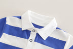 Conjunto Infantil Masculino Polo Lístras e Jeans