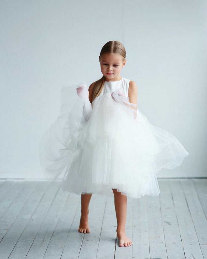 Vestido Infantil Camadas de Tule