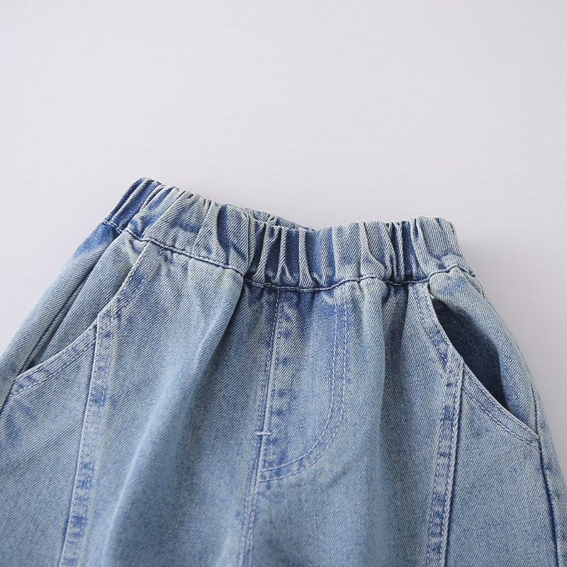 Conjunto Infantil Masculino Jeans 3 Peças