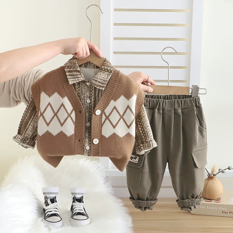 Conjunto Infantil Masculino Inverno 3 Peças