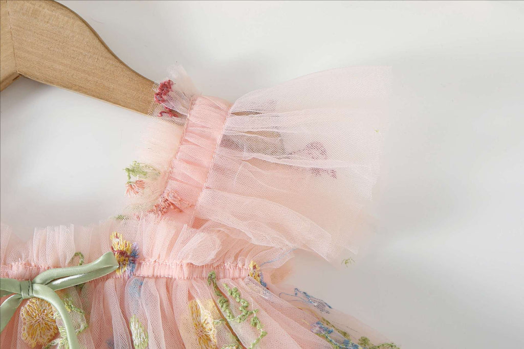 Vestido Infantil Floral Tulipa