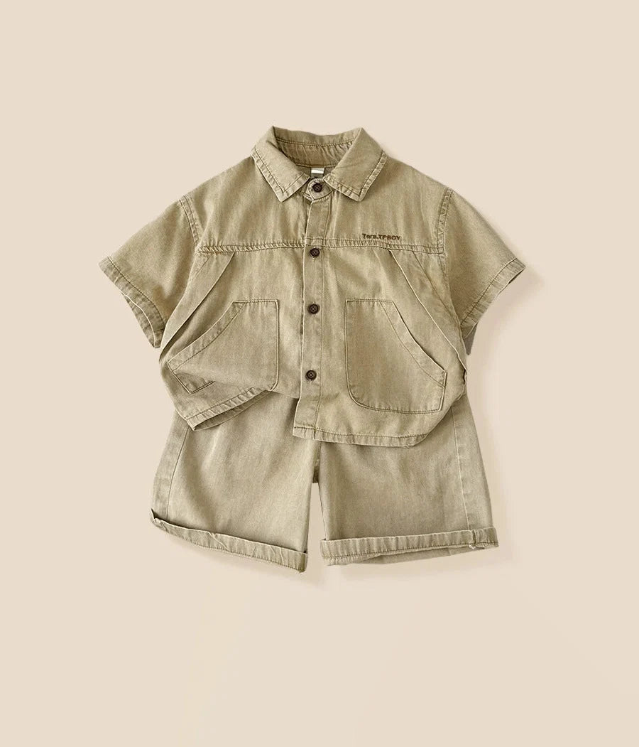Conjunto Infantil Masculino Bolsos