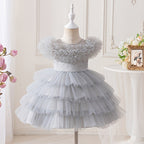 Vestido Infantil Tule Volumoso