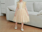 Vestido Infantil de Tule Poá