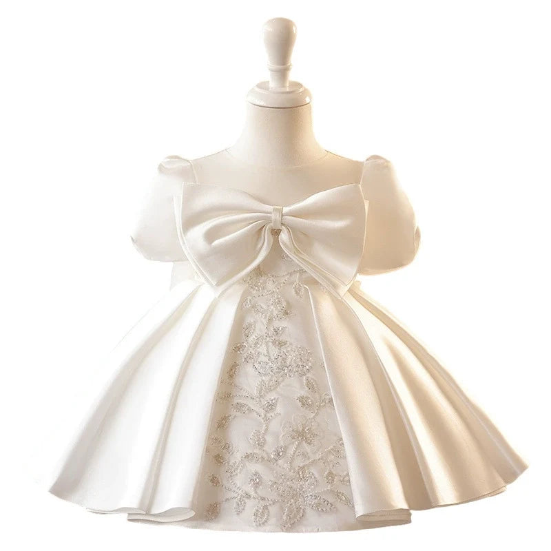 Vestido de Festa Laço e Flores