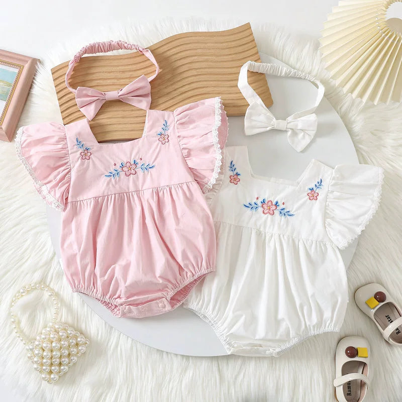 Body Infantil Feminino Verão Florzinha
