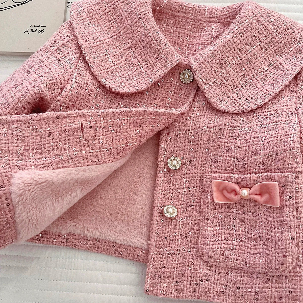 Conjunto Infantil Tweed Love Lacinho