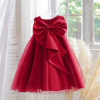 Vestido Infantil Elegante Laço