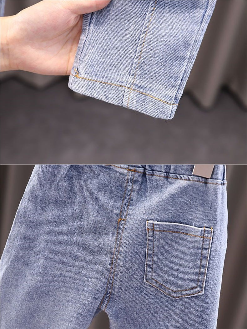 Conjunto Infanbtil 3 Peças Colete e Jeans