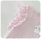 Macaquinho Infantil Rosa Coelhinho