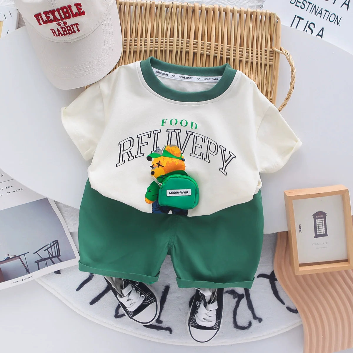 Conjunto Infantil Ursinho de Mochila