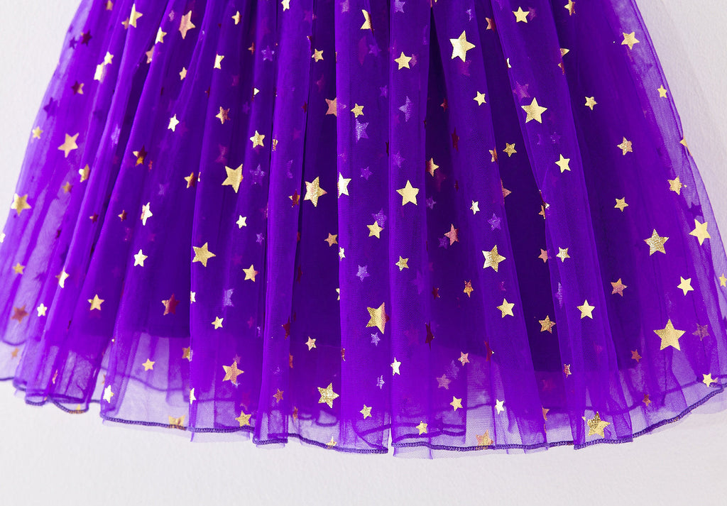 Vestido Infantil de Tule Hallowen