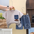 Conjunto Infantil Masculino Ursinho e Jeans