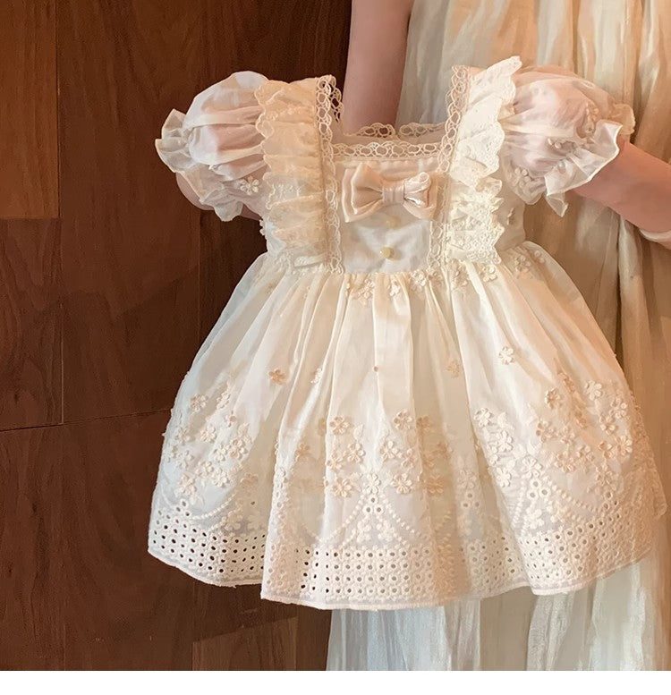Vestido Infantil Lese Lacinho