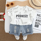 Conjunto Infantil Masculino T-Shirt e Jeans