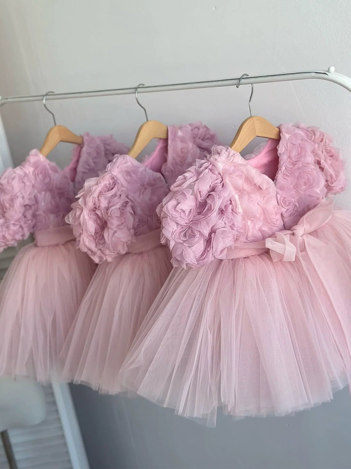 Vestido de Festa Flores e Tule