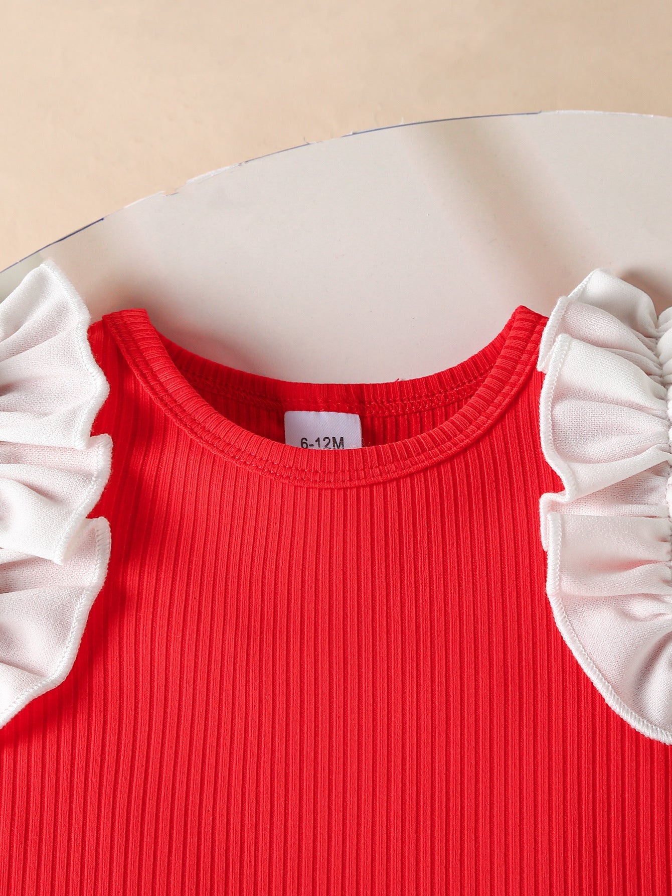 Conjunto Infantil Feminino Mangas Babadinhos e Botões