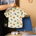 Conjunto Infantil Carrinhos com Bolsa