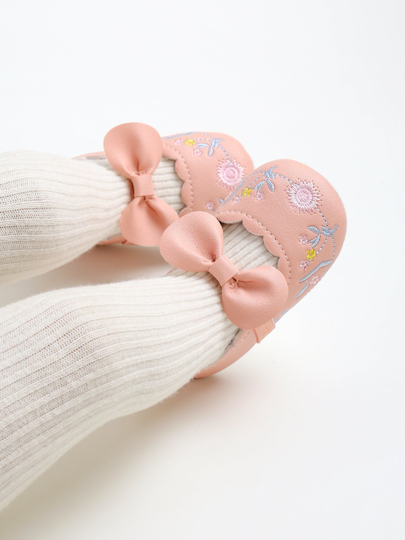 Sapato Infantil Floral Lacinho